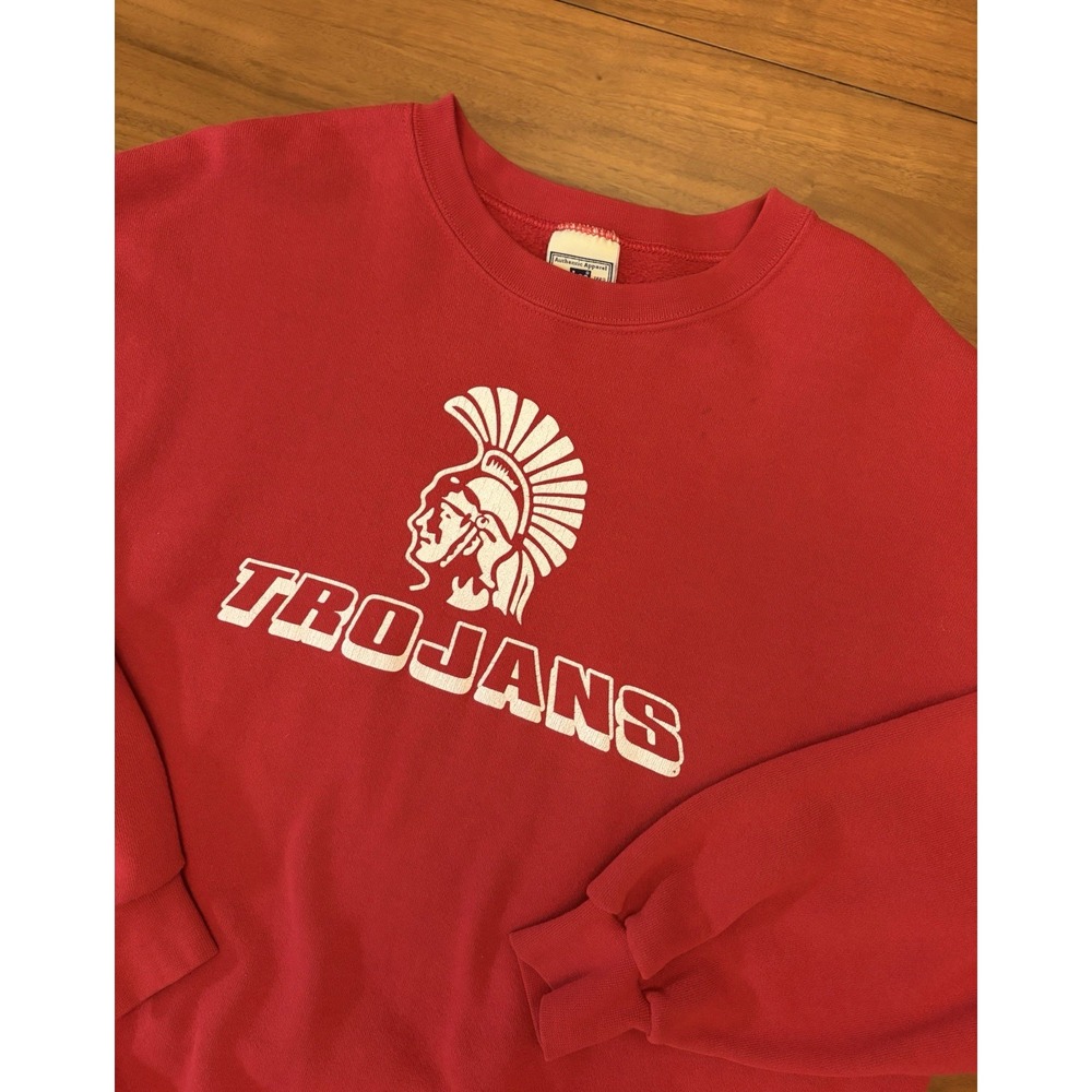 Vintage USC Trojans Crewneck Sweatshirt Sz L College Football 80s 90s California